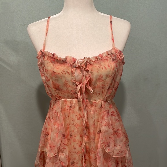 Chiffon Floral Dress - Picture 9 of 13